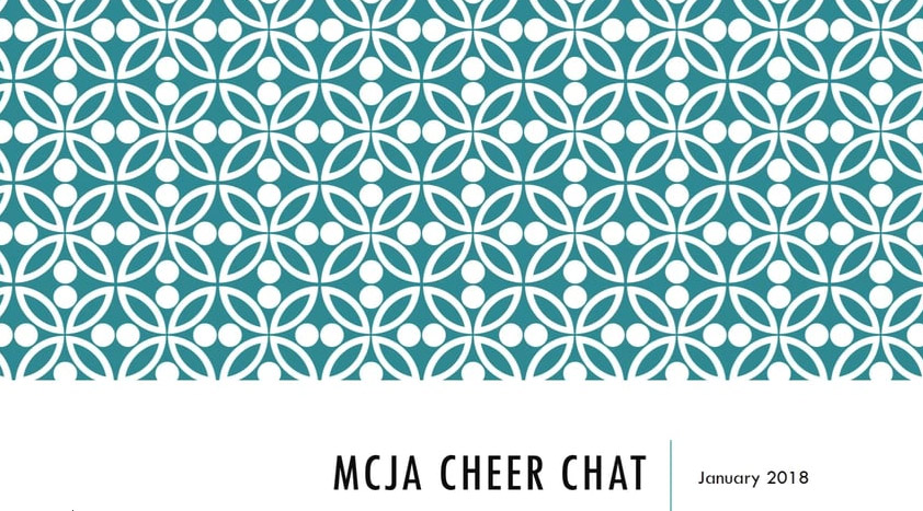 Cheer Chat Jan 14, 2018