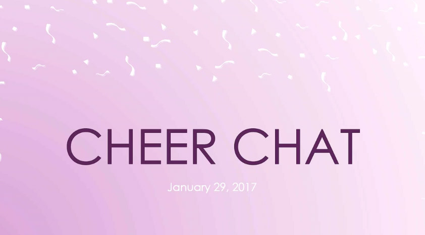 Cheer Chat January 29, 2017